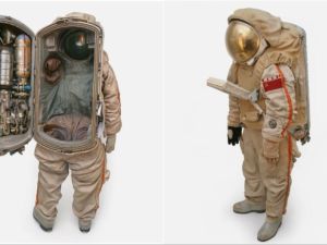 Soviet-era spacesuit