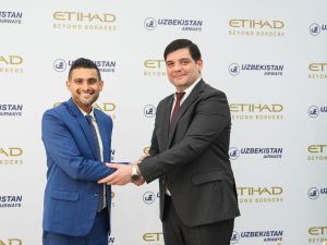 الاتحاد للطيران في اتفاقية مشاركة بالرمز مع الخطوط الجوية الأوزبكية