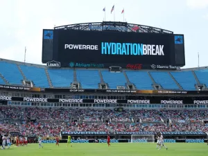 Hydration break in football match