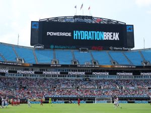 Hydration break in football match
