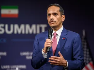 Qatari PM speaks at Lucerne Summit