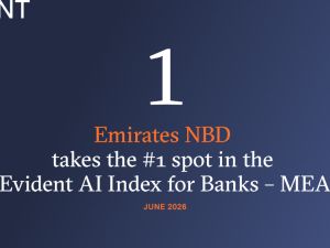 بنك الإمارات دبي الوطني يحتل المرتبة الأولى في افتتاح مؤشر "إيفيدنت للذكاء الاصطناعي" للبنوك في الشرق الأوسط وأفريقيا