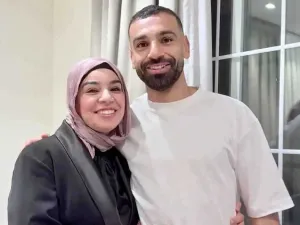 محمد صلاح وشقيقته