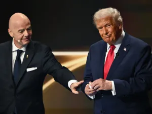 FIFA President Infantino with US President Trump