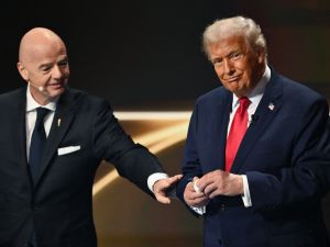 FIFA President Infantino with US President Trump