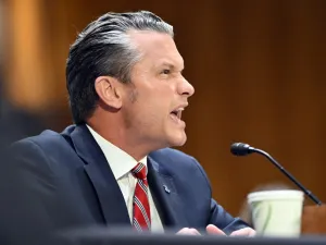 Hegseth during US Committee hearing