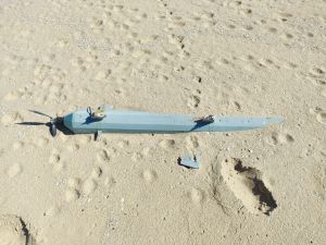 Aerial object carrying explosives