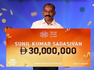Indian expat in Abu Dhabi wins Dh30 million UAE lottery jackpot