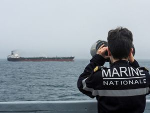 French Navy observing Russian shadow fleet tanker