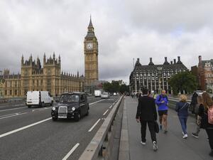 With Big Ben in the background, Emariti cars have been rife in roaming the streets of London (AFP/File Photo)	