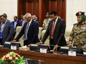 Members of Sudan's new cabinet newly-formed cabinet are sworn in at the presidential palace in the capital Khartoum on March 14, 2019. (AFP/ File Photo)