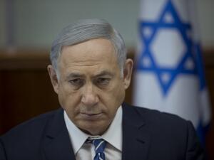 Israeli Prime Minister Benjamin Netanyahu attends the weekly cabinet meeting in his Jerusalem office on March 27, 2016. (AFP/Abir Sultun)