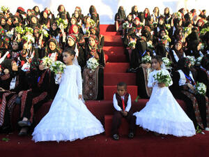 A minimum age for marriage will not be set in Saudi Arabia. (AFP/Said Khatib)