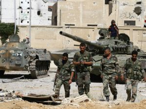 Syrian regime forces have continued their offensive on Islamic State group fighters in southern Syria. (AFP/ File Photo)