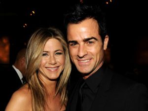 In this file photo taken on Jan. 27, 2012 actress-director Jennifer Aniston and actor-director Justin Theroux attend the 64th Annual Directors Guild Of America Awards cocktail reception held at the Grand Ballroom at Hollywood & Highland in Hollywood, California. Jennifer Aniston and Justin Theroux are separating after two years of marriage, they said on Thursday, Feb. 15, 2018.