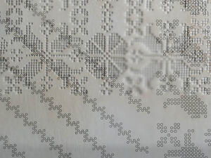 Hungarian artist Zsanett Szirmay transforms cross-stitch patterns into melodies — an art project that stimulates more senses than one. (psfk.com)
