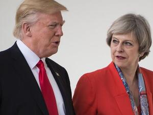 U.S. President Donald Trump and U.K. Prime Minister Theresa May (AFP/File Photo)