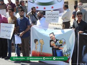  الرابع من نيسان/أبريل 2017، ألقت طائرات النظام غازات سامة على مدينة خان شيخون