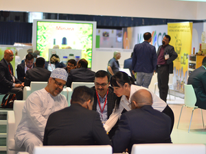 The Sultanate’s pavilion at the ongoing annual food and hospitality exhibition – Gulfood 2019
Dubai is attracting an outstanding turnout of investors, producers, business owners and suppliers
who are interested in getting acquainted with the Omani products and exploring the available
investment opportunities in the Sultanate.