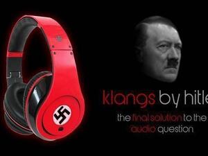 Instead of a B on the side, the headphones feature a swastika. (Image: https://warosu.org/g/thread/43727521)