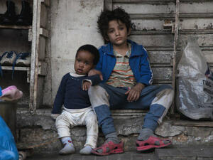 Boluwatife Treasure Bankole (L) and Zain Al-Rafeea in ‘Capernaum’ (Source: Sony Pictures Classics)