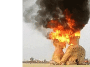 الرجل المحترق