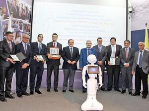 The Princess Sumaya University for Technology on Thursday ‘appointed’ the Japanese-made robot ‘Pepper’ as an employee at the university and it became ‘part of the university family’ (Petra)