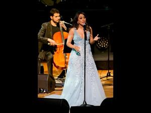Lebanese singer Mayssa Karaa performs in Abu Dhabi, Thursday, April 2, 2015. (Image: Courtesy of the Abu Dhabi Festival)