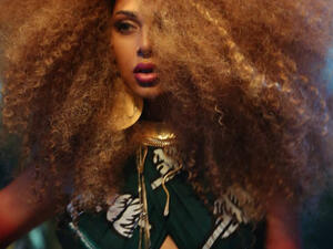 Myriam Fares posted a picture from her latest music video appearance alongside a long message in English