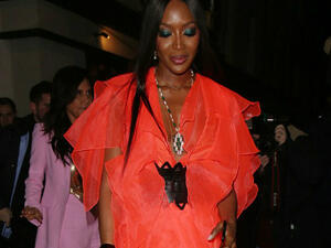 Loved-up? Speculation has been rife Naomi and Skepta are dating - but the couple have yet to speak out about claims. The supermodel and rapper were seen getting cosy at two PFW parties (Source: Beretta - Sims - REX - Shutterstock)