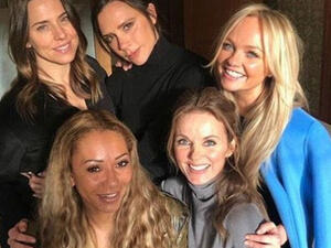 She wants minimal involvement': Victoria Beckham 'could make £3MILLION from Spice Girls reunion and she doesn't have to sing' (pictured with Mel B, Geri Horner and Emma Bunton)