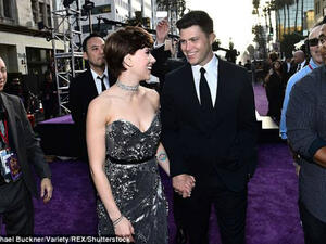 So in love: She was previously married to Romain Dauriac; they have a two-year-old daughter named Rose Dorothy together; seen with Colin (Source: Michael Buckner - Variety - REX - Shutterstock)