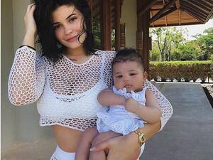 Kylie Jenner with baby daughter Stormi. (Instagram/ Kylie Jenner)