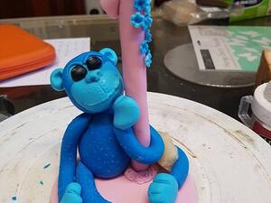 A distraught mum has shared a photo of the animal-themed birthday cake to social media, with the caption: 'Please be kind' (Facebook)