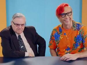 In character as Finnish TV presenter 'OMGWhizzBoyOMG,' Sacha Baron Cohen got Sheriff Joe Arpaio to admit he would let President Donald Trump give him oral sex if he asked (Twitter)