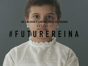 Reina, the subject of the campaign, lost her long hair due to chemotherapy.(The Daily Star/HO)