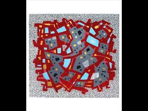 Untitled, acrylic on canvas, 150 x 140. (Courtesy of Artlab.)
