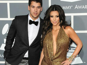 Timewarp: Rob and Kim are seen at the 53rd Annual Grammy Awards in 2011 above