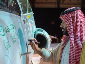 Saudi Arabia launches first locally assembled Hawk jet training aircraft  (Twitter)