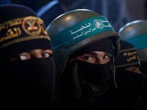 The Qassam Brigades, the armed wing of Hamas (khnmedi/Twitter)