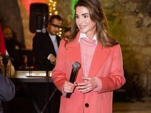 Queen Rania-Christmas tree lighting ceremony (Twitter)