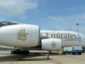 طيران الإمارات ناقلة العام في جوائز إير ترانسبورت 2018.