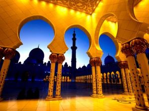 The Grand Mosque in Abu Dhabi is a popular site for many Muslims