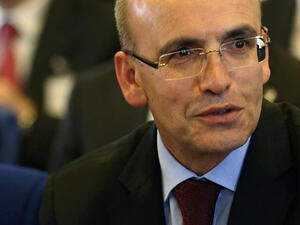 Turkey's Deputy Prime Minister Mehmet Simsek wants Turks to vote 'Yes' for the sake of the economy. (AFP/Adem Altan)