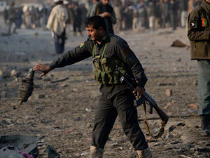 Afghan forces at an airbase. (AFP/File) Afghan forces at an airbase. (AFP/File)