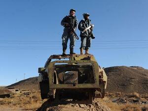 Afghan police on patrol in Herat, near the Afghanistan-Iran border, in 2012. (AFP/File) Afghan police on patrol in Herat, near the Afghanistan-Iran border, in 2012. (AFP/File)