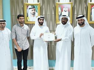 علي إبراهيم و عبدالباسط الجناحي مع الفائزيين 