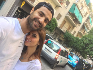 كريم فهمي وزوجته دانيا البناوي