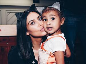 North West and Kim Kardashian (Twitter)