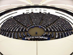 At a debate in the European Parliament in Strasbourg, France, on Tuesday, it seemed lawmakers from most main parties would vote on Thursday to suspend accession talks with Turkey. (AFP/File) 